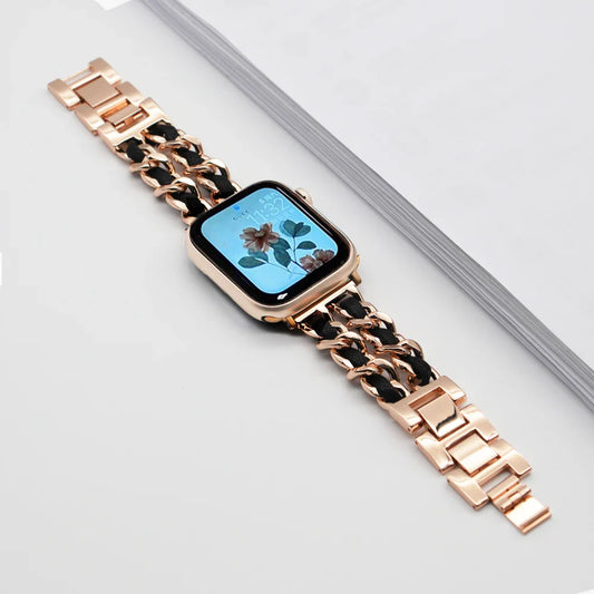 Apple Watch Stainless Steel Strap - Luxury Chain Design