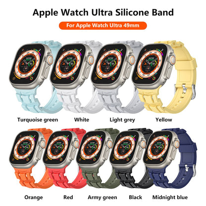 Silicone Strap Band for Apple Watch Band/Strap Series 11/10/9/8/7/6/5/4/ SE / Ultra 1/2/3