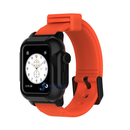 Silicone Band+Case For Apple Watch Strap