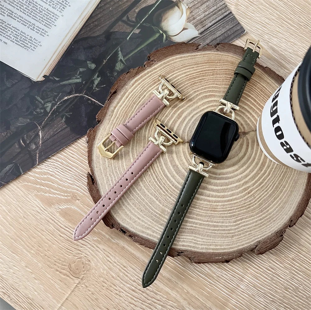 Apple Watch Genuine Leather Strap - Classic Durable Design
