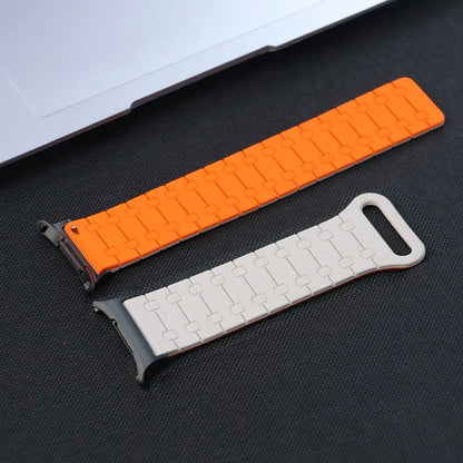 Samsung Galaxy Watch8, 9 & Ultra Two-Tone Magnetic Silicone Band