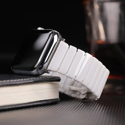 Apple Watch Ceramic Strap - Premium Stainless Steel Clasp