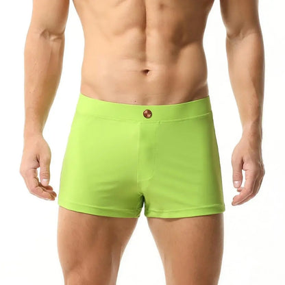SEOBEAN Men’s Swim Trunks – Quick-Dry, Stretch Nylon + Spandex, Multiple Colors & Sizes