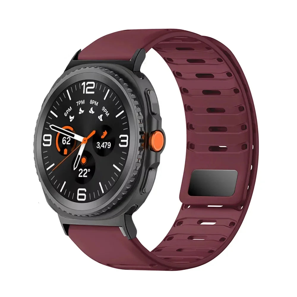 Samsung Galaxy Watch8, 9 & Ultra Magnetic Silicone Sport Band