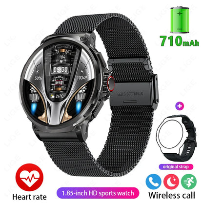 2024New For Huawei Xiaomi GPS Track Smart Watch Men 1.85-Inch Ultra HD AMOLED Screen 710 Mah Battery Bluetooth Call SmartWatches