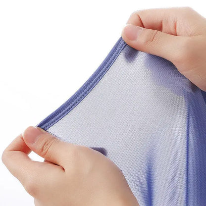 WJ Sexy Sleep Bottoms Men Arrow Shorts Ice Silk Mesh Breathable Underwear Boxers Shorts