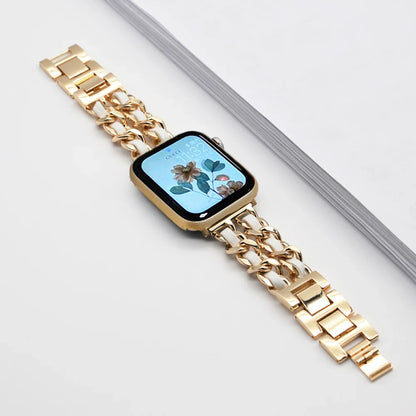 Apple Watch Stainless Steel Strap - Luxury Chain Design