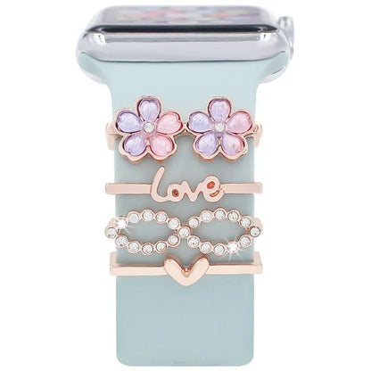 Decorative Metal Charms For Apple Watch Bands