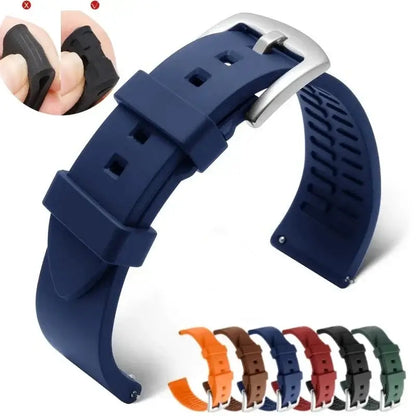 TicWatch Pro 5, Pro 3 & E3 Smooth Silicone Band, Textured Underside