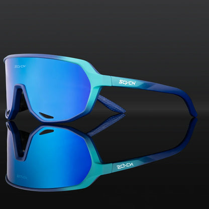 Scvcn Cycling Glasses Photochromic Mens Bike Sunglasses for Mountain Bicycle Eyewear Cycle Goggles Sports UV400 Polarized MTB