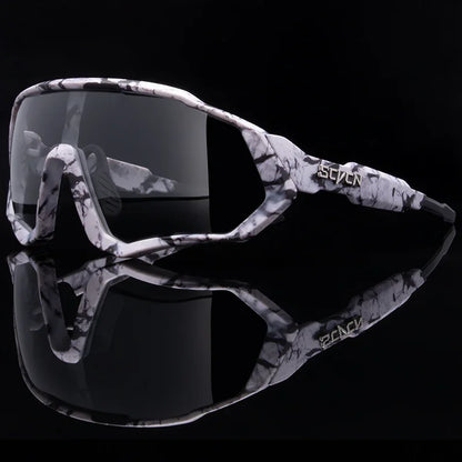 SCVCN Photochromic Bicycle Sunglasses Men Women Sport Runing Goggles UV400 Mountain Road Bike Bicycle Glasses MTB Eyewear