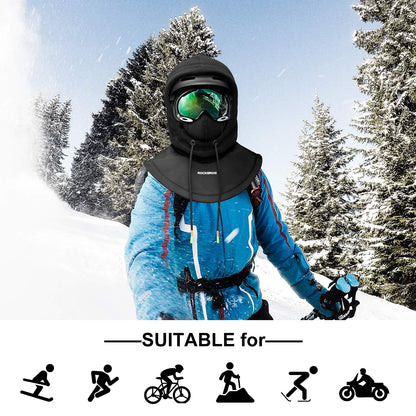 ROCKBROS Ski Balaclava Thermal Fleece Balaclava for Cold Weather Winter Men - Triathlete Store