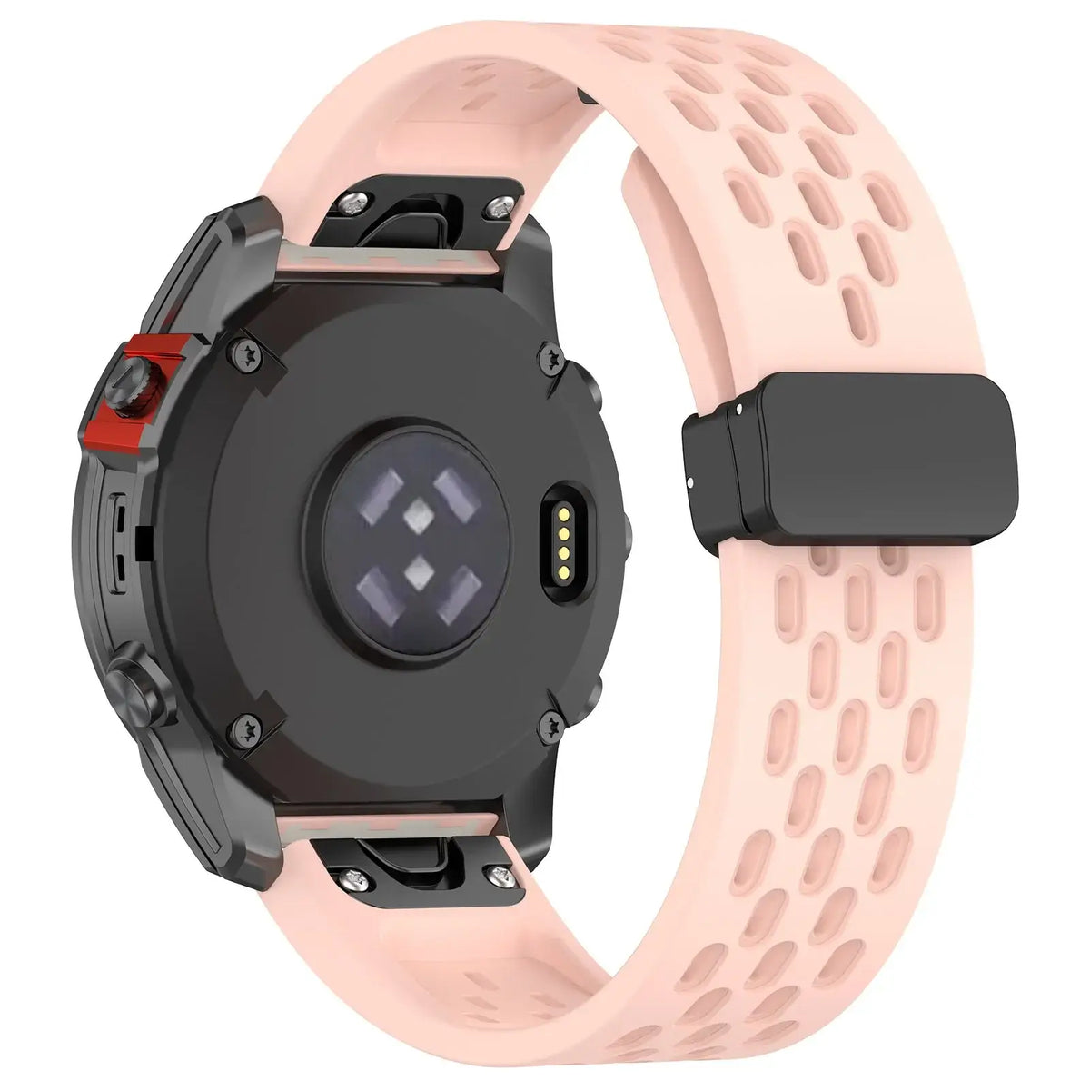 Garmin QuickFit 20/22/26mm Perforated Silicone Magnetic Clasp Band