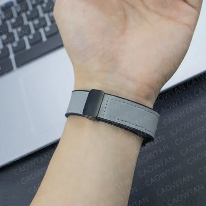 Garmin QuickFit 20/22/26mm Leather-Look Band with Magnetic Clasp