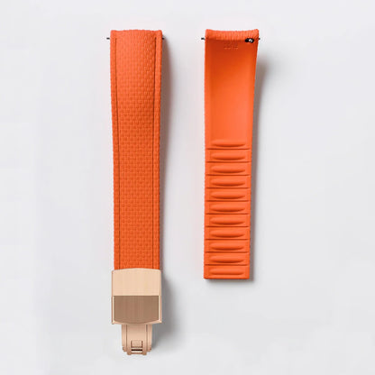 Samsung Galaxy Watch 7, 6, 5, 4 & FE Curved-End FKM Rubber Band