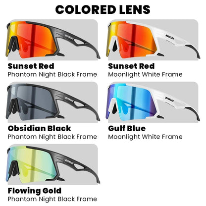 BUCKLOS Polarized Cycling Glasses UV400 Outdoor Sports Sunglasses Men Women MTB Cycling Goggles Road Bike Eyewear