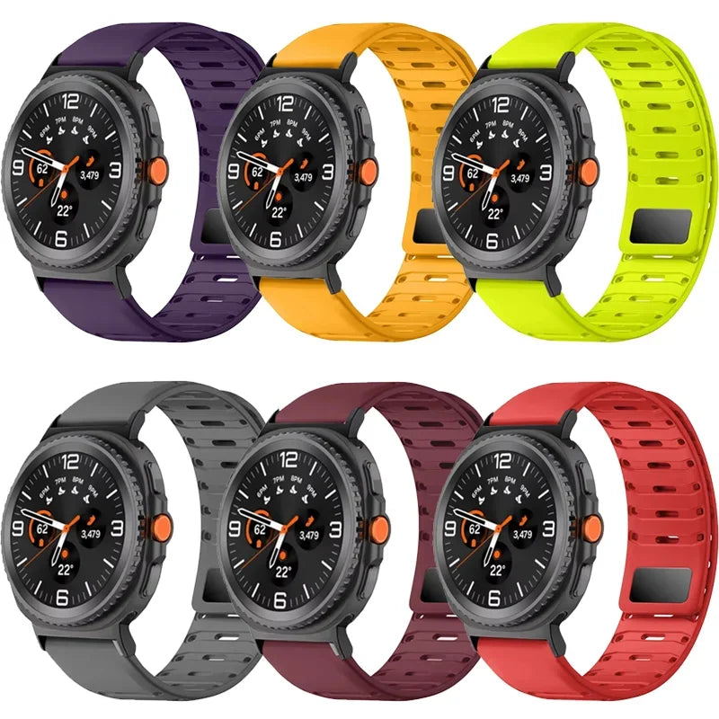 Samsung Galaxy Watch8, 9 & Ultra Magnetic Silicone Sport Band