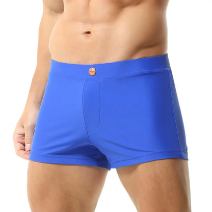 SEOBEAN Men’s Swim Trunks – Quick-Dry, Stretch Nylon + Spandex, Multiple Colors & Sizes