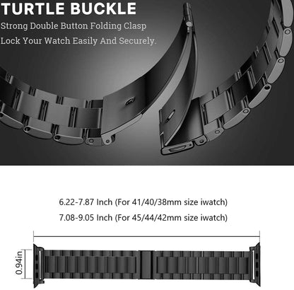 Steel Strap for Apple Watch Band Series 11/10/9/8/7/6/5/4/ SE / Ultra 1/2/3