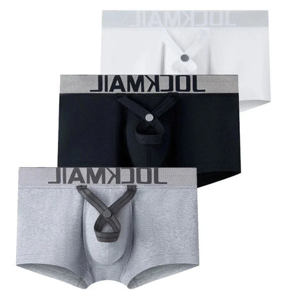Jockmail Men's Sports Boxer Briefs Sexy Low Waist