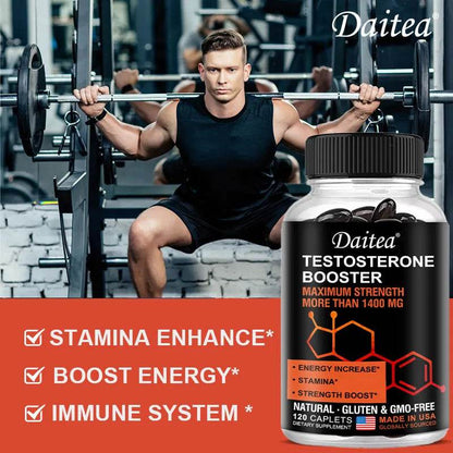 Daitea Men's Energy Supplement, Maximum Strength 1400 Mg, Increases Energy, Stamina and Power