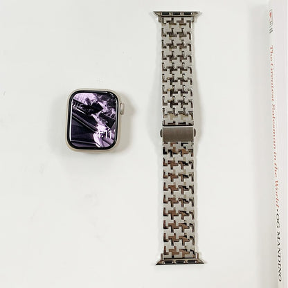 Women Gold Wristband for Apple Watch Band Series 11/10/9/8/7/6/5/4/ SE / Ultra 1/2/3