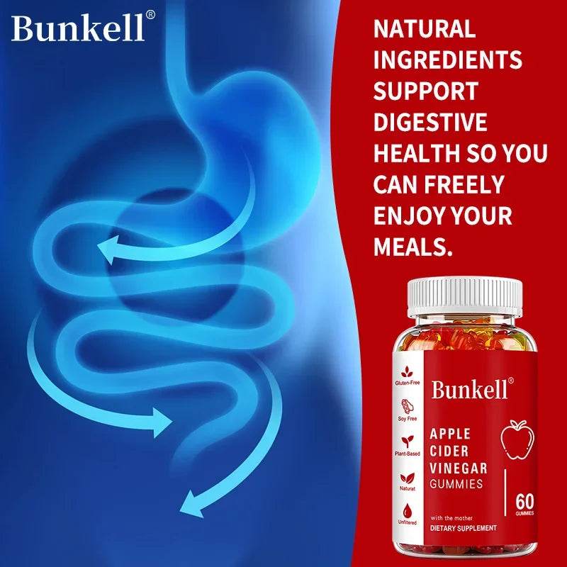 Apple Cider Vinegar Gummies - Weight Management, Digestive System, Immunity - Vitamin B12, Gluten Free, Vegetarian, Non-GMO