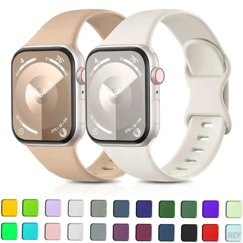 Apple Watch Silicone Band - Soft Waterproof Flexible Strap