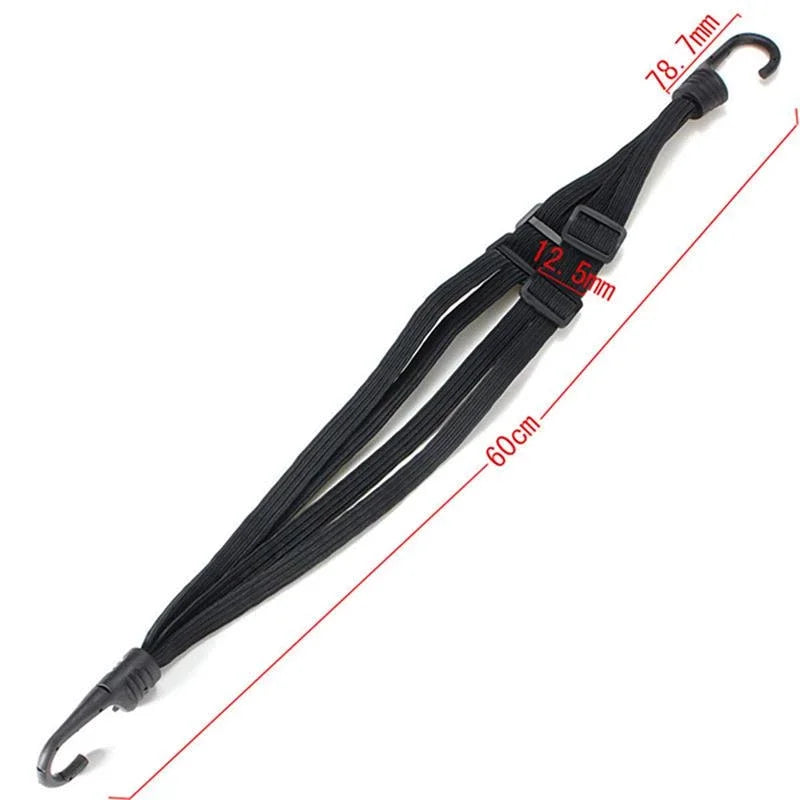 Motorcycle Retractable Helmet Luggage Elastic Rope Strap