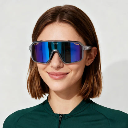 SCVCN Men Women Outdoor Bike Cycling Glasses UV400 Sport Sunglasses Mountain Bicycle Riding Eyewear Driving Fishing Running