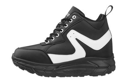 CALTO - S22772 - 4 Inches Taller (Black/White) - Hiking Style Boots - Triathlete Store