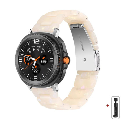 Samsung Galaxy Watch8, 9 & Ultra Resin Link Band, 40 Patterns