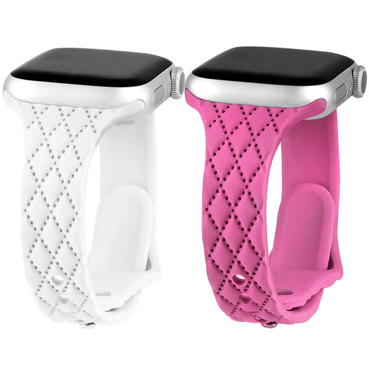 Apple Watch Silicone Strap - Slim Engraved Comfort Fit