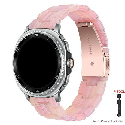 Samsung Galaxy Watch8, 9 & Ultra Resin Link Band, 40 Patterns