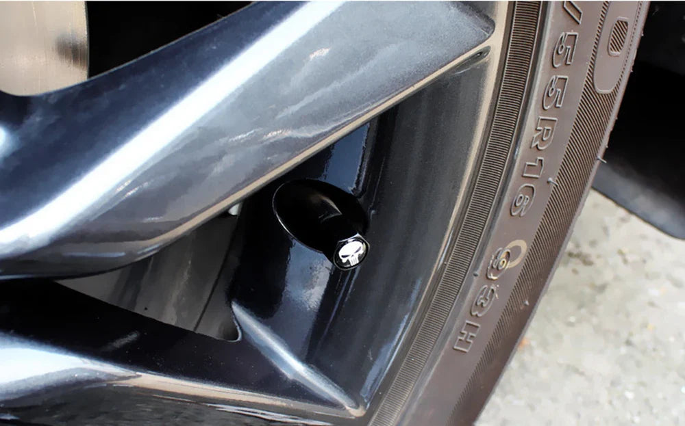 Anti-Theft Skull Valve Stem Caps