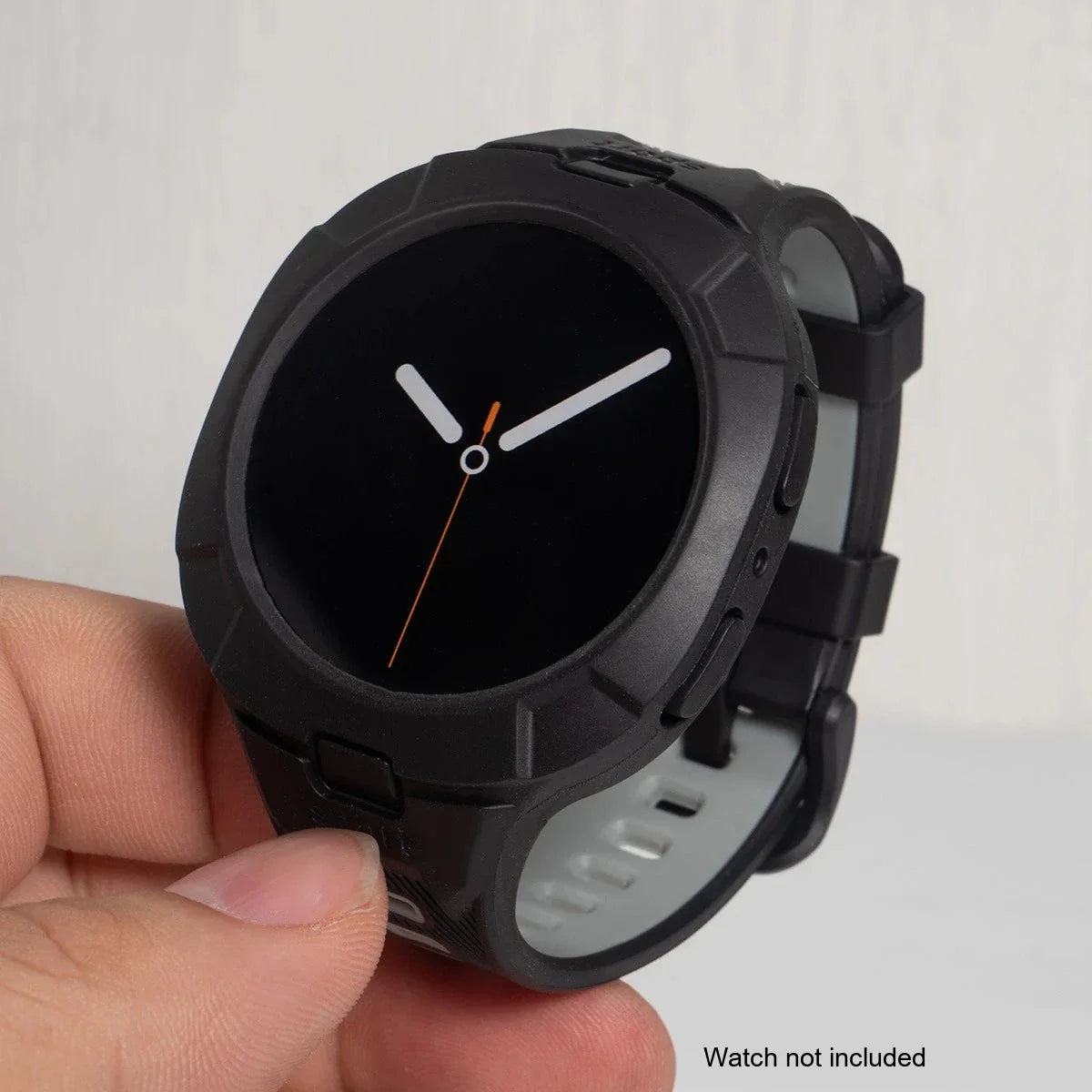Samsung Galaxy Watch8 & 9 44mm Silicone Sport Band with Built-in Case