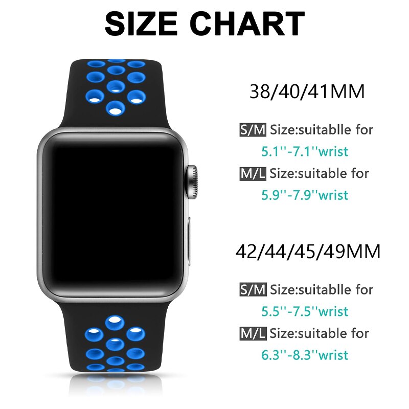 Sport Bracelet Apple Watch Series 11/10/9/8/7/6/5/4/ SE / Ultra 1/2/3