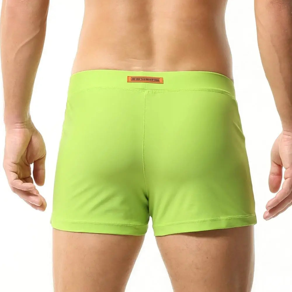 SEOBEAN Men’s Swim Trunks – Quick-Dry, Stretch Nylon + Spandex, Multiple Colors & Sizes
