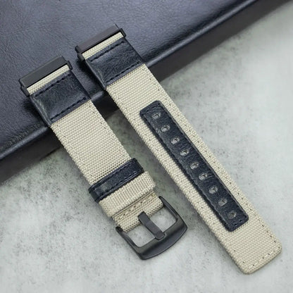 Fitbit Versa & Sense Nylon Leather Band - Versatile Style