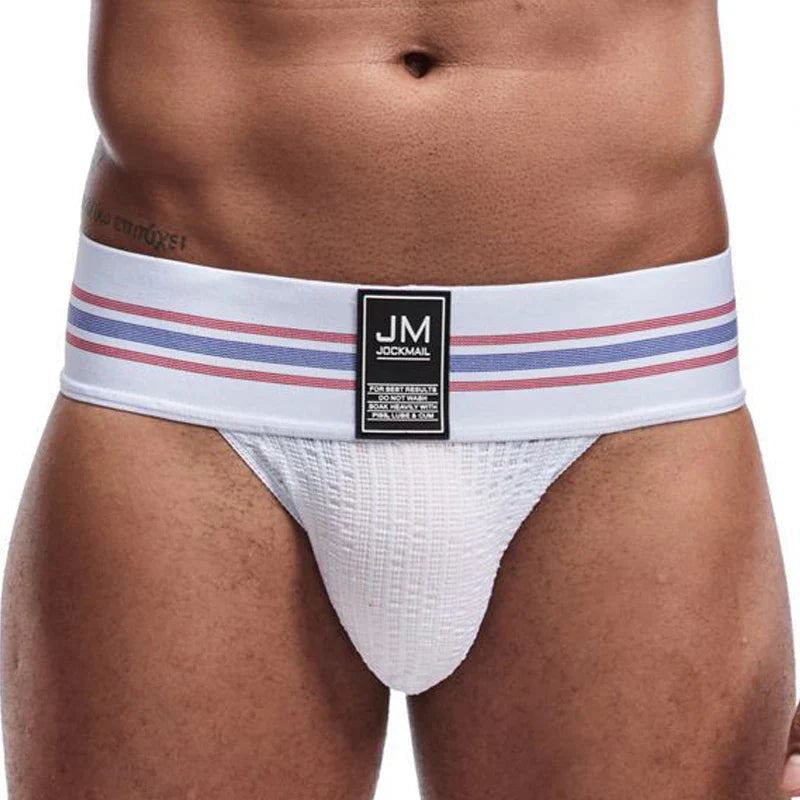 Men's JOCKMAIL JM364 - Old School Brief White
