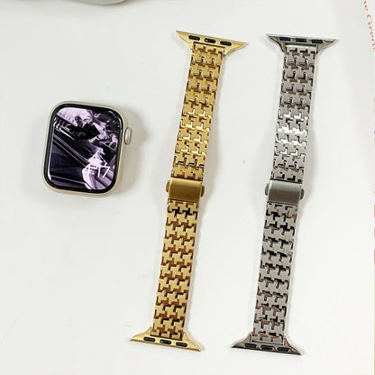 Women Gold Wristband for Apple Watch Band Series 11/10/9/8/7/6/5/4/ SE / Ultra 1/2/3