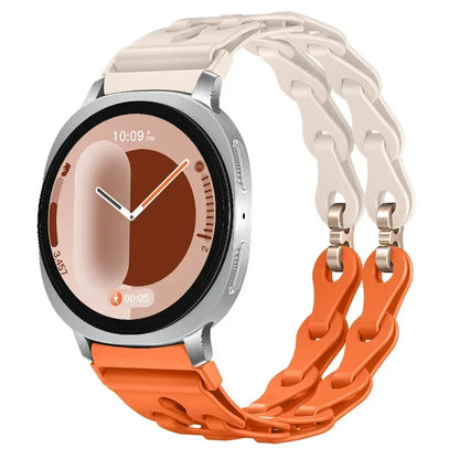 Samsung Galaxy Watch8, 9 & Ultra Silicone Chain Link Band