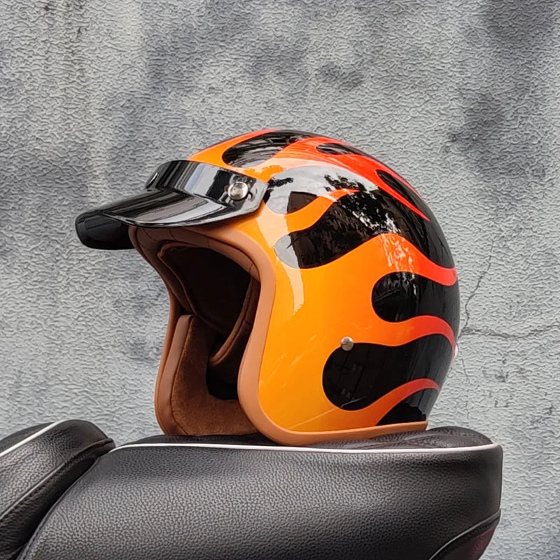 Retro Motorcycle Helmet