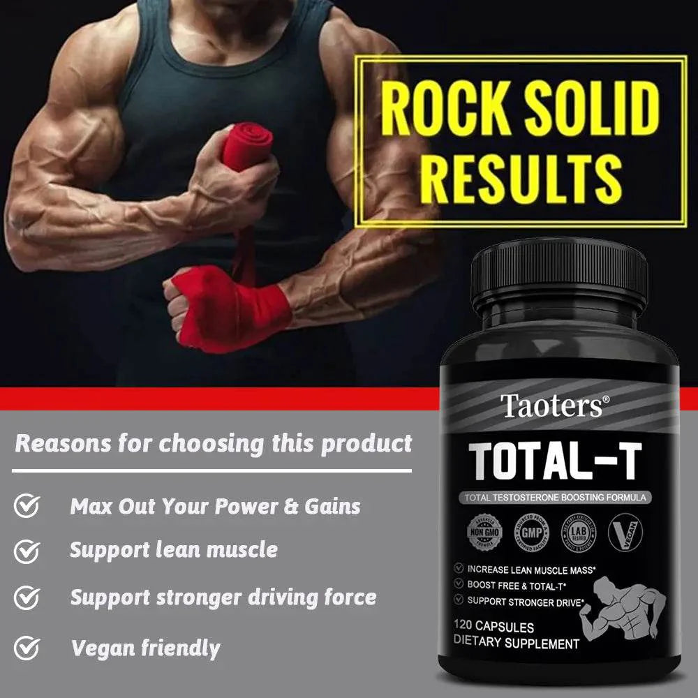 Supports Healthy Muscle Levels - Men's Supplement, Energy and Vitality Booster, Supports Strength and Endurance