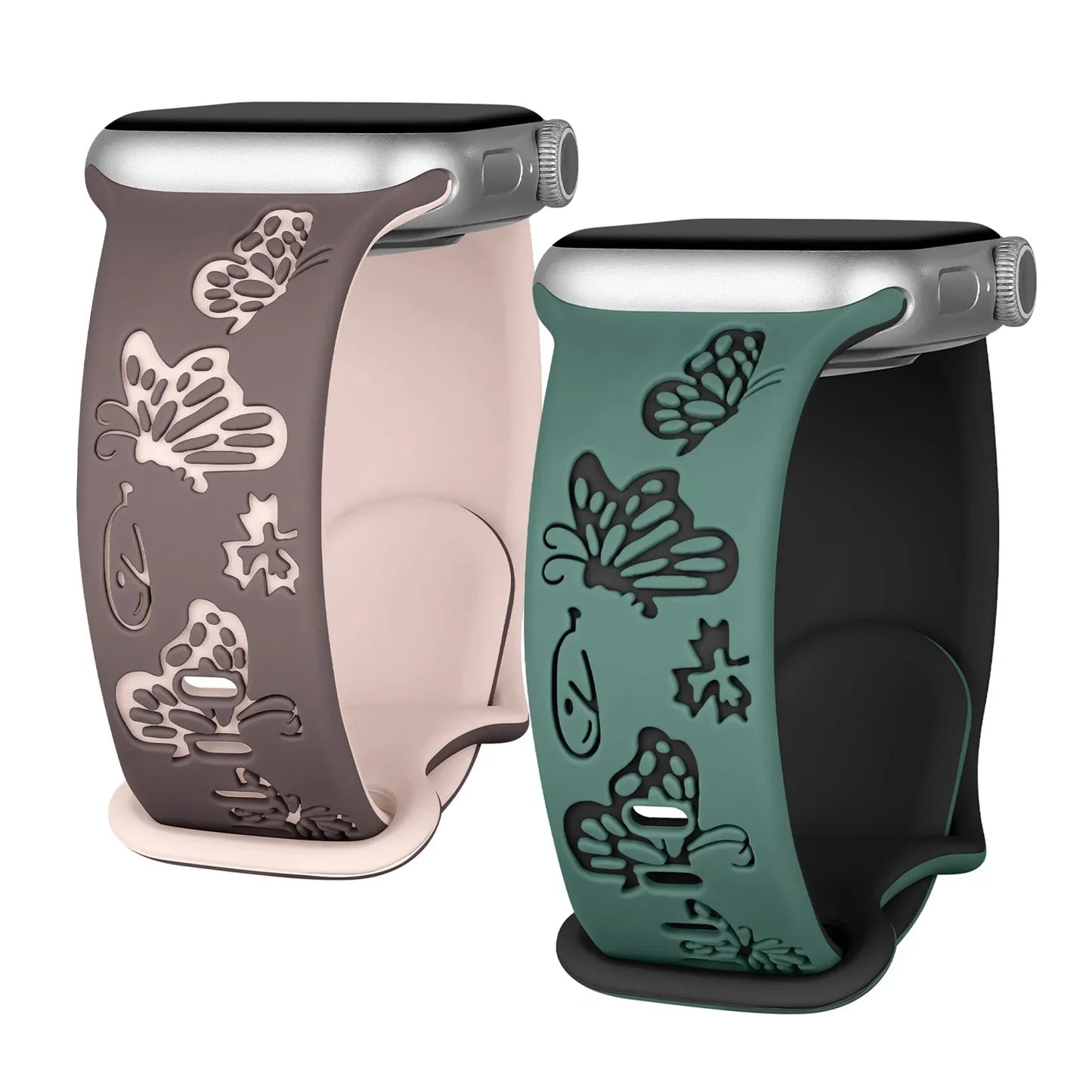 Apple Watch Engraved Silicone Strap - Comfortable Waterproof Band