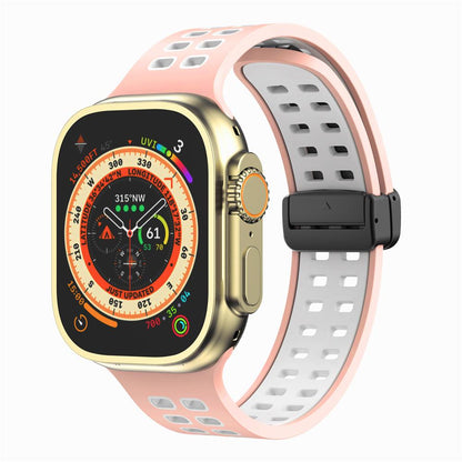 Magnetic Buckle Silicone Apple Watch Band Series 11/10/9/8/7/6/5/4/ SE / Ultra 1/2/3