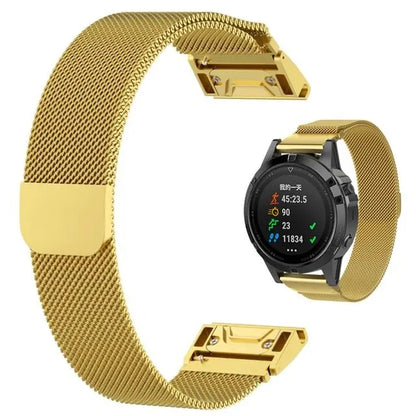 Garmin QuickFit 22/26mm Magnetic Metal Mesh Band, 4 Finishes