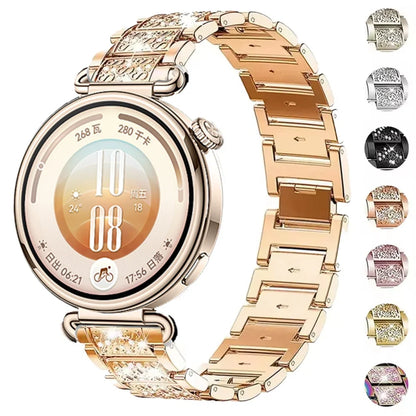 Samsung Galaxy Watch 7, 6, 5, 4 & FE Women's Rhinestone Link Bracelet