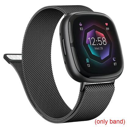Fitbit Versa & Sense Magnetic Steel Band - Elegant Design