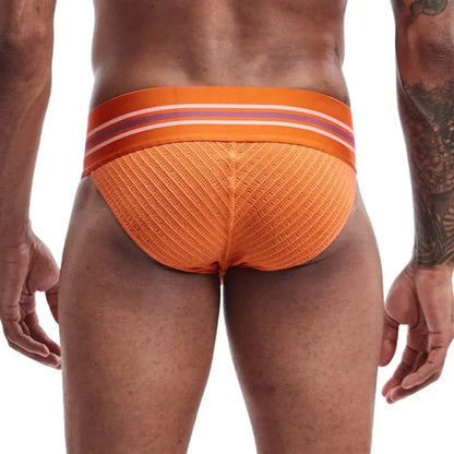 Men's JOCKMAIL JM364 - Old School Brief Orange